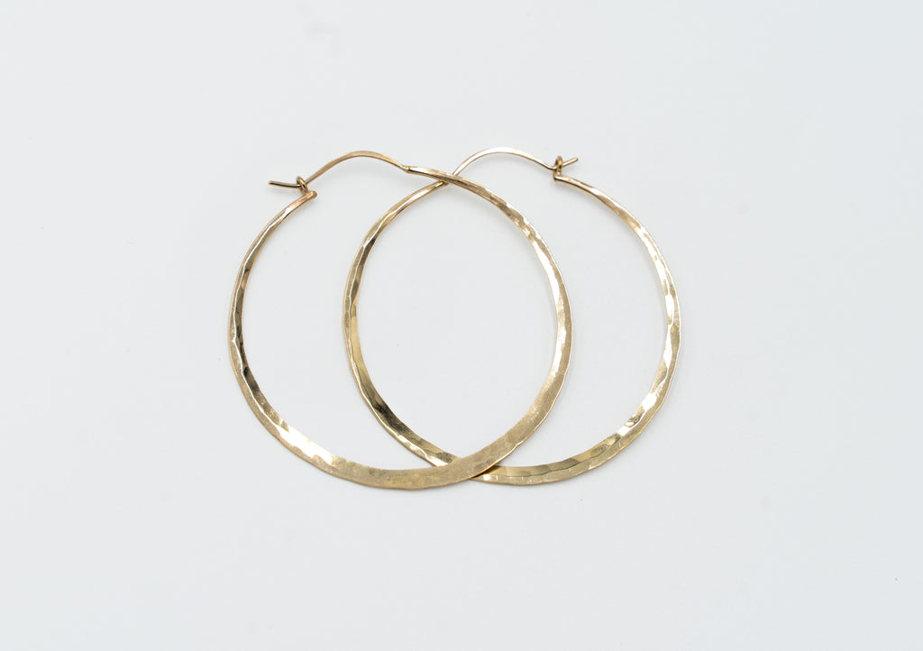 Hammered Hoops - Large