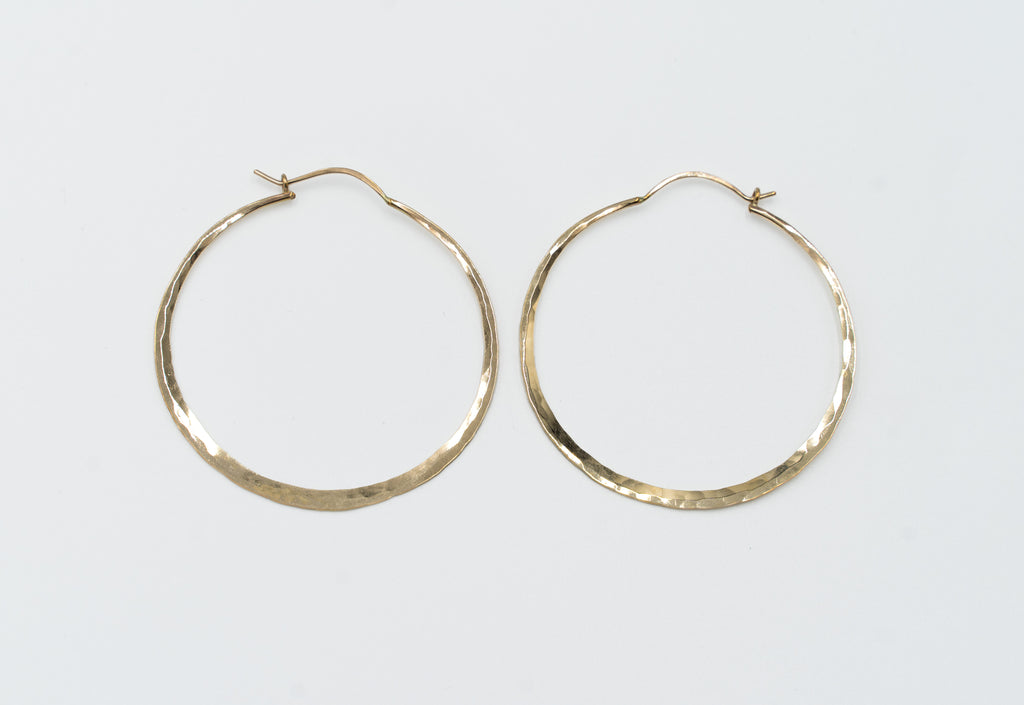 Hammered Hoops - Large