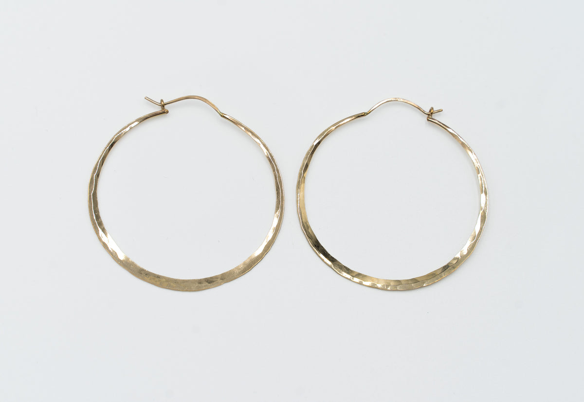 Hammered Hoops - Large