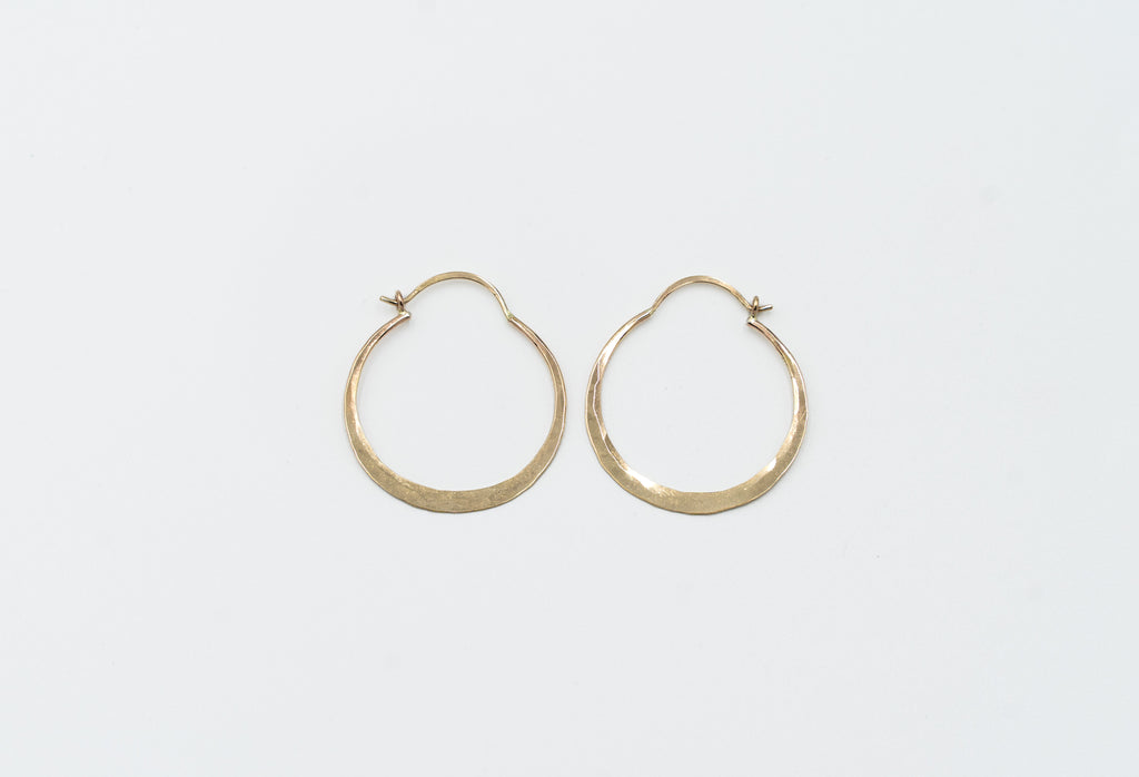 Hammered Hoops - Medium