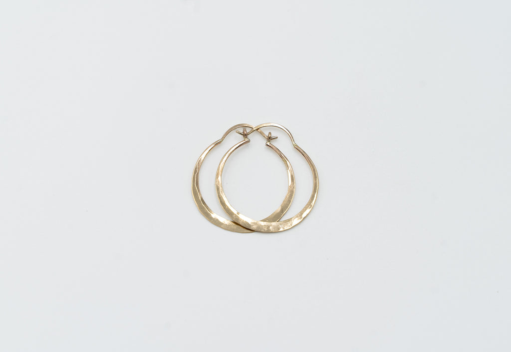 Hammered Hoops - Medium