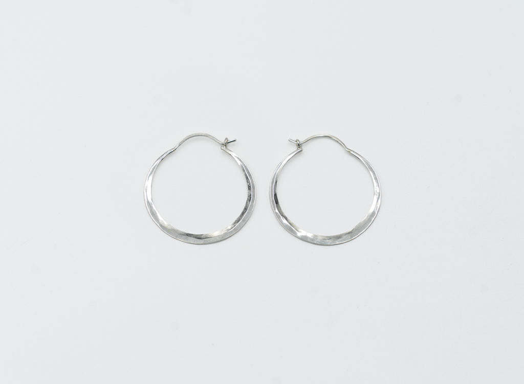 Hammered Hoops - Medium