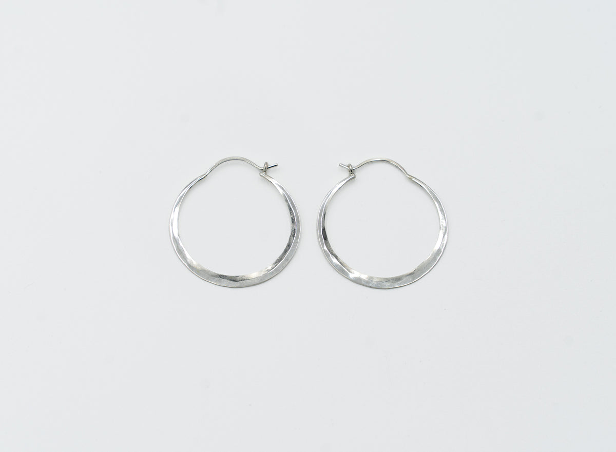 Hammered Hoops - Medium