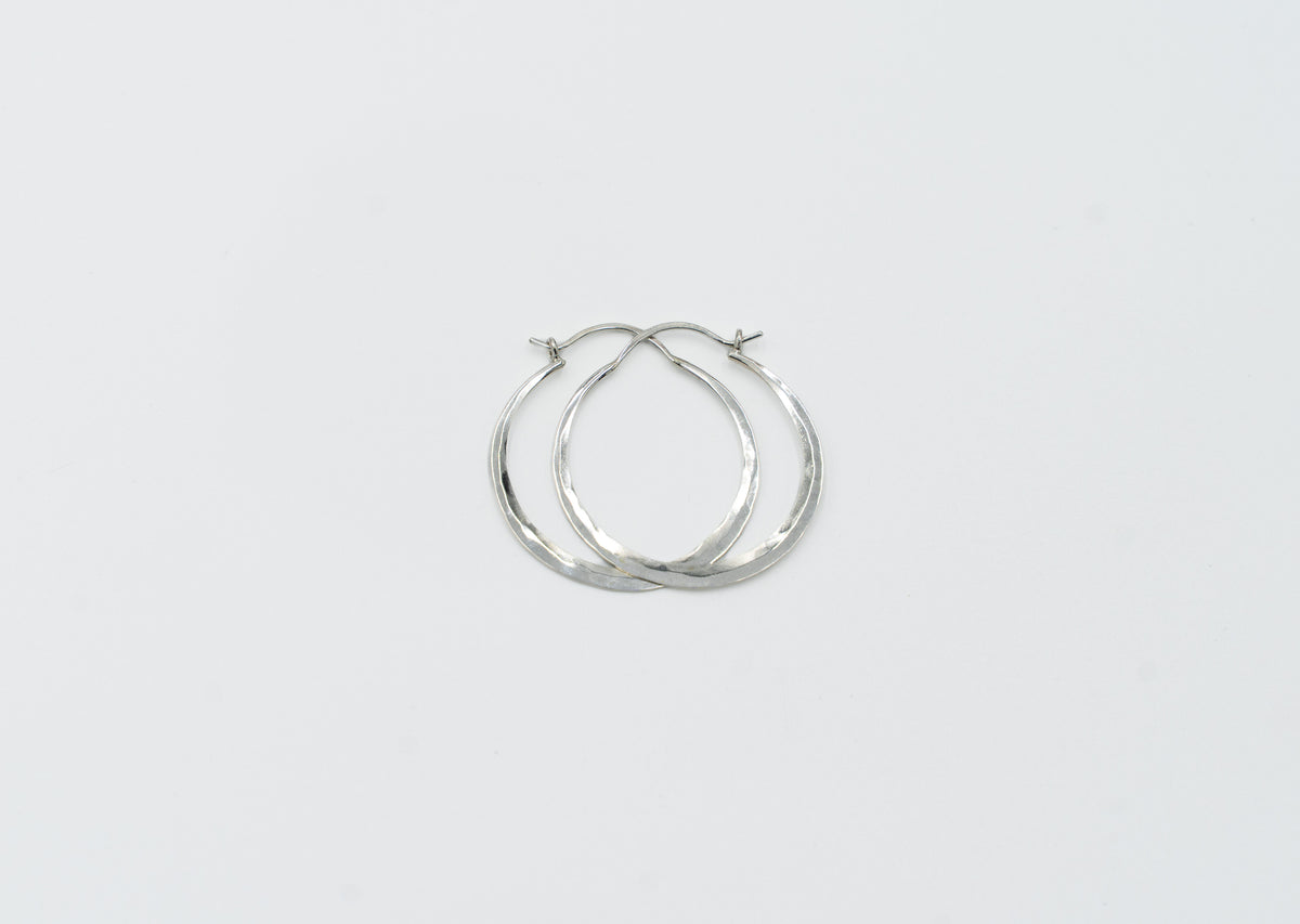 Hammered Hoops - Medium