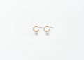 Tiny Pearl Hoops