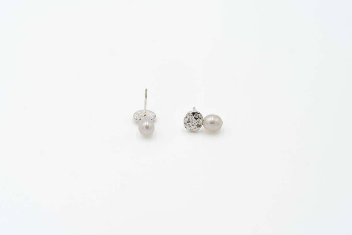 Nugget Pearl Earrings